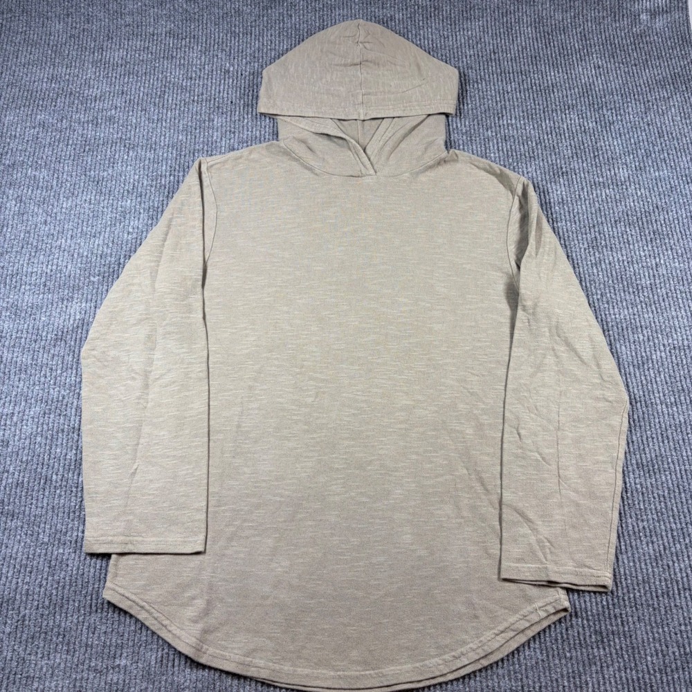 Goodlife Hoodie Men's XL Slub Scallop Pullover Tan Beige Made in‎ USA Casual